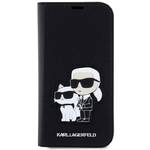 Pokrowiec na telefon Karl Lagerfeld PU Saffiano Karl and Choupette NFT na Apple iPhone 14 (KLBKP14SSANKCPK) Czarne