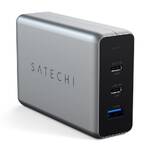 Ładowarka sieciowa Satechi USB-C PD Compact GAN 100W 1xUSB, 2x USB-C PD (ST-TC100GM-EU) Szara