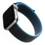 Pasek wymienny FIXED Nylon Strap na Apple Watch 42/44/45 mm - šedomodrý (FIXNST-434-GRBL)