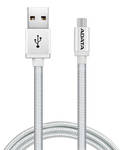 Kabel ADATA USB/micro USB, 1m, pletený (AMUCAL-100CMK-CSV) Srebrny