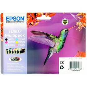 Epson T0807, 6x 7,4 ml - CMYK (C13T08074011)