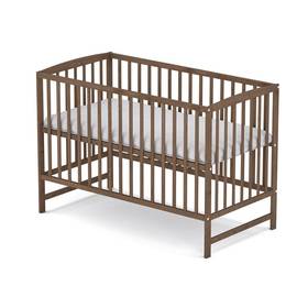 Drewniane łóżeczko dla dziecka Baby Sky ARCO orzech