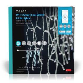 Christmas Lights Nedis SmartLife LED, Wi-Fi, Studená Bílá, 240 LED, 5 m, Android / IOS (WIFILXC03W250)