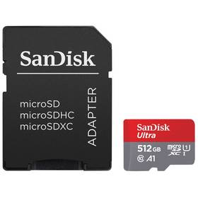 SanDisk Ultra microSDXC 512GB (140R) A1 Class 10 UHS-I + SD adaptér (SDSQUAC-512G-GN6MA)