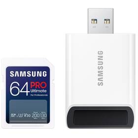Samsung SDXC PRO Ultimate 64GB (200R/130W) + USB adaptér (MB-SY64SB/WW)