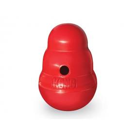 Zabawka dla zwierząt Kong Wobbler Snackball interaktywna dla psów od 12kg Czerwona