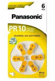 Batéria do načúvacích prístrojov Panasonic PR10, blister 6ks (PR-230(10)/6LB)