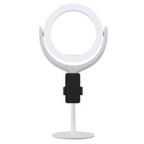 Devia selfie stojan so svetelným prstencom 8" (BRA010205) biele