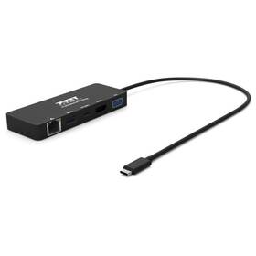 PORT CONNECT USB-C/LAN, HDMI, VGA, USB-C PD 3.0 85W, USB-A (901909) čierna