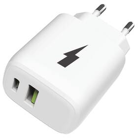 Ładowarka sieciowa WG USB, USB-C PD, 30W (11376) Biała