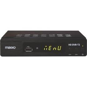 Maxxo T2 HEVC/H.265 + wifi adaptér černý (vráceno ve 14 denní lhůtě, servisované 8801577347)