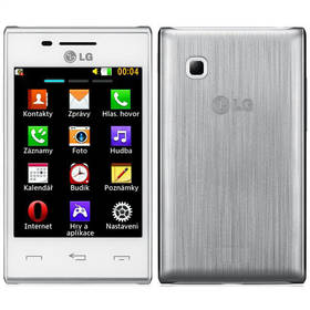 Mobilní telefon LG T30 (T580) (LGT580.ACZEWH) stříbrný/bílý