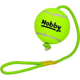 Zabawka dla zwierząt Nobby piłka tenisowa XXL 12,5 cm z liną 70 cm