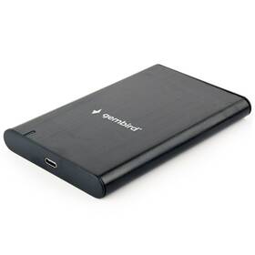 Box HDD Gembird pro 2,5” disky, USB 3.1, Type-C, broušený hliník (HDP05243L)