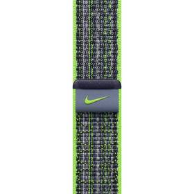 Pasek wymienny Apple 41mm jasně zelený/modrý provlékací sportovní  Nike (MTL03ZM/A)