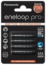 Panasonic Eneloop Pro AAA, HR03, 930mAh, Ni-MH, blistr 4ks (BK-4HCDE/4BE)