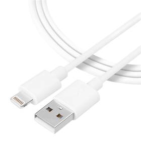 Tactical Smooth Thread USB-A/Lightning, 0,3 m biely