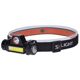 Solight 3W + COB, 150 + 120lm, Li-ion, USB (WN32) čierna