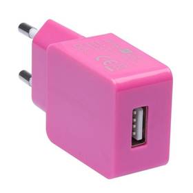 Ładowarka sieciowa Connect IT COLORZ USB, 1A (CI-598) Różowa