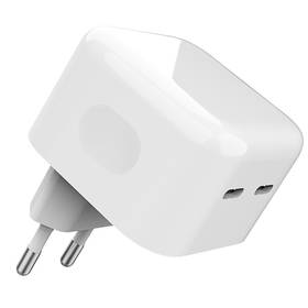 Ładowarka sieciowa WG 2x USB-C 35W (11152) Biała