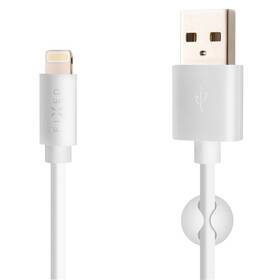 FIXED USB/Lightning, MFI, 2m (FIXD-UL2M-WH) biely