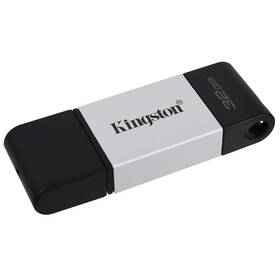 Kingston DataTraveler 80 32GB, USB-C (DT80/32GB) černý/stříbrný (zánovní - náhradní obal 8801560660)