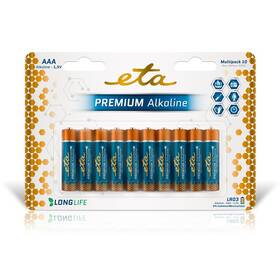 Batéria alkalická ETA PREMIUM ALKALINE AAA, LR03, blister 10ks (R03PREM10)