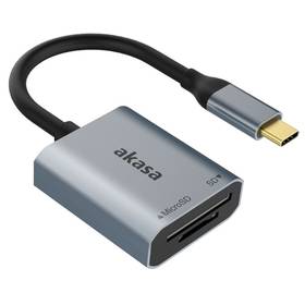 akasa SD, microSD, USB 3.2 Type-C (AK-CR-10BK)