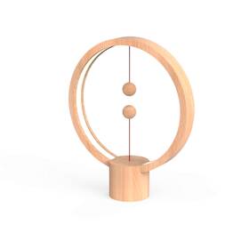 Lampa stołowa Powercube Heng Balance Round USB - Light Wood (DH0039LW)