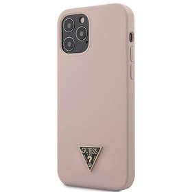 Guess Silicone Metal Triangle na Apple iPhone 12 Pro Max (GUHCP12LLSTMLP) růžový (lehce opotřebené 8801614459)
