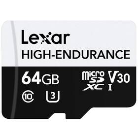 Lexar High-Endurance microSDXC 64GB UHS-I, (100R/35W) C10 A1 V30 U3 (LMSHGED064G-BCNNG)