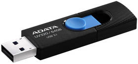 Pendrive, pamięć USB ADATA UV320 64GB (AUV320-64G-RBKBL) Czarny/Niebieski