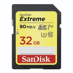 SanDisk SDHC Extreme 32GB UHS-I U3 (90R/40W) (SDSDXVE-032G-GNCIN) černá