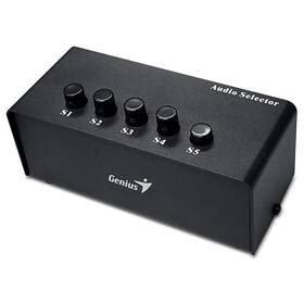 Prepínač Genius Stereo Switching Box (31720015100) čierny