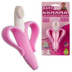 Szczoteczka do zębów Baby Banana Brush banán Różowy 