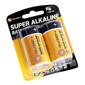 Batéria alkalická GoGEN SUPER ALKALINE D, LR20, blister 2ks (GOGR20ALKALINE2)