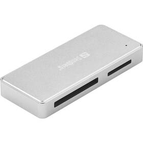 Sandberg USB-C/A, CFast+SD Card Reader (136-42) sivá