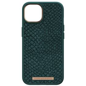 Kryt na mobil Njord Salm.Leather Magsafe na Apple iPhone 13/14 (NA41SL02) zelený