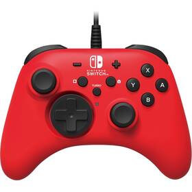 HORI Wired Controller HORIPAD pro Nintendo Switch (NSW-156U) červený