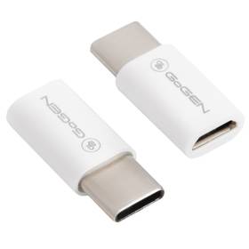 GoGEN USB-C (M) / micro USB (F) (USBCMICMF01) bílá