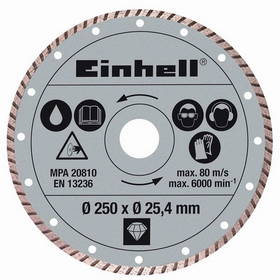 Tarcza diamentowa Einhell, 250x25,4 mm do przecinarek RT-SC 570 L i STR 250