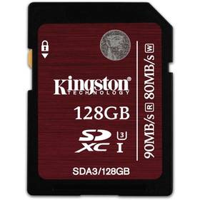 Kingston SDXC 128GB UHS-I U3 (90R/80W) (SDA3/128GB)
