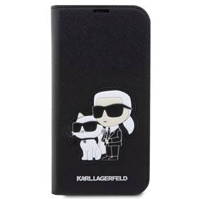 Pokrowiec na telefon Karl Lagerfeld PU Saffiano Karl and Choupette NFT Book na iPhone 14 Pro Max (KLBKP14XSANKCPK) Czarne