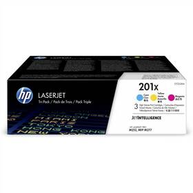 Toner HP 201X, 3x 2 300 stran - CMY (CF253XM)