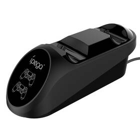iPega 9180 Double Charger pro gamepady PS4 čierna