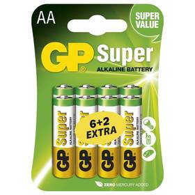 GP Super AA, LR06, blister 6+2ks (B13218)