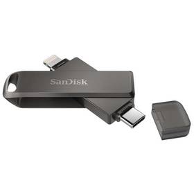 SanDisk iXpand Luxe 128GB, USB-C + Lightning (SDIX70N-128G-GN6NE) šedý