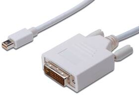 PremiumCord Mini DisplayPort / DVI, M/M, 1m (kportadmk02-01) biely