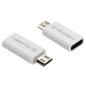 GoGEN micro USB (M) / USB-C (F) (MICUSBCMF01) bílá (lehce opotřebené 8802046053)