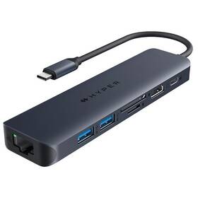 HyperDrive EcoSmart Gen.2 USB-C 7-in-1 100W PD Pass-thru (HY-HD4003GL)